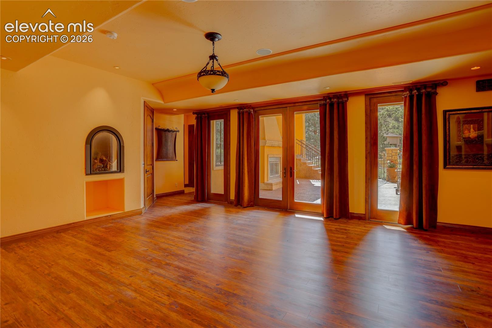Lower level family room.