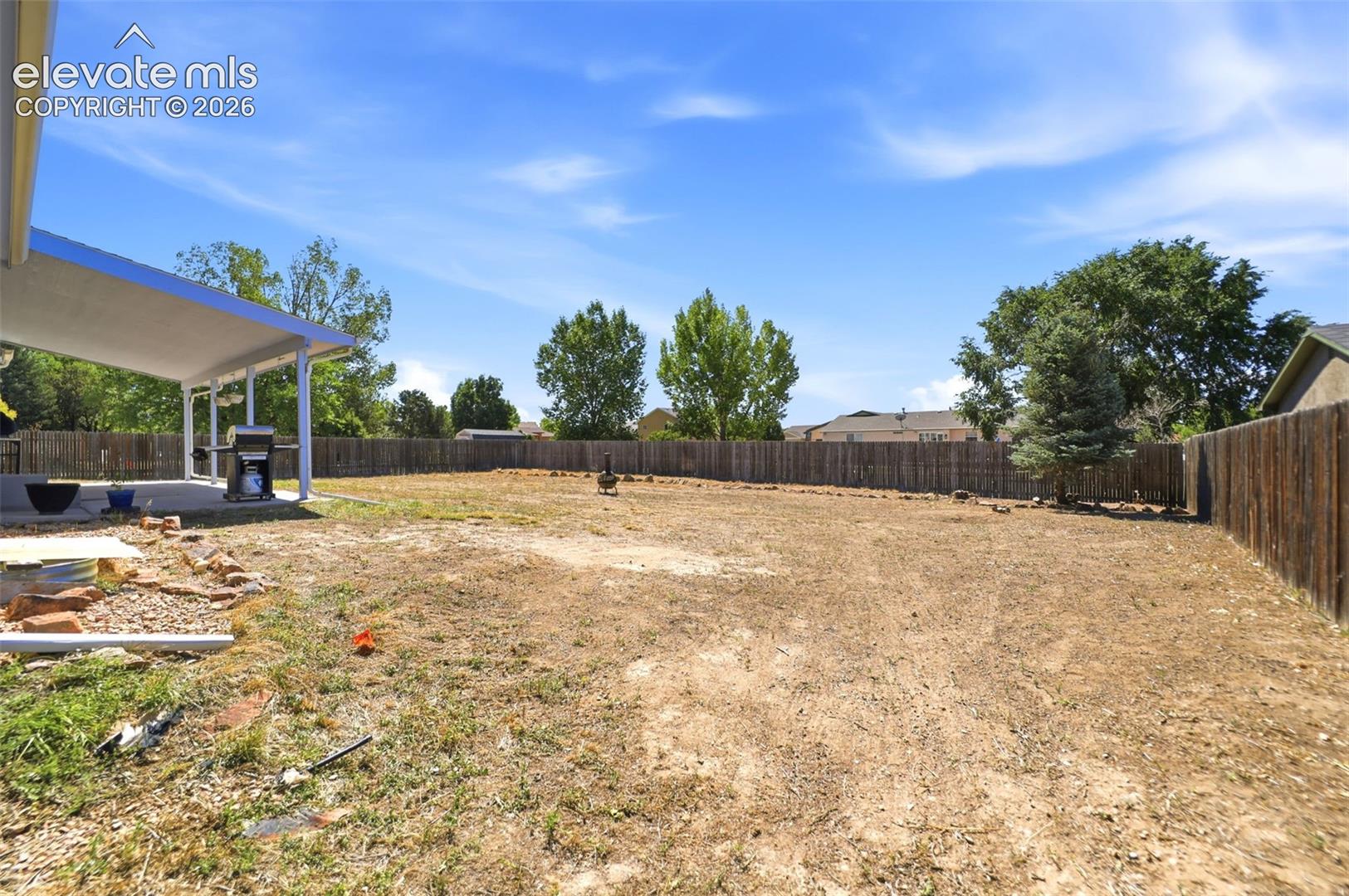 Back Yard - The lot is 14,810 square feet.