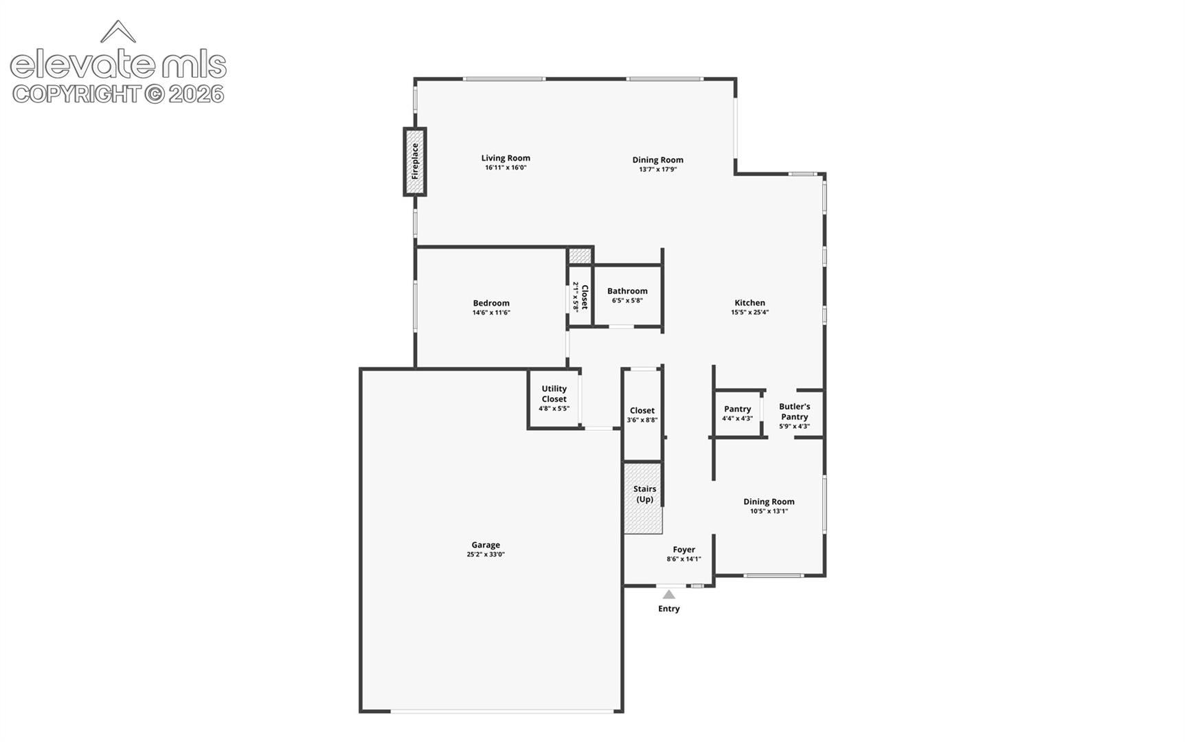 Main Level Floor Plan