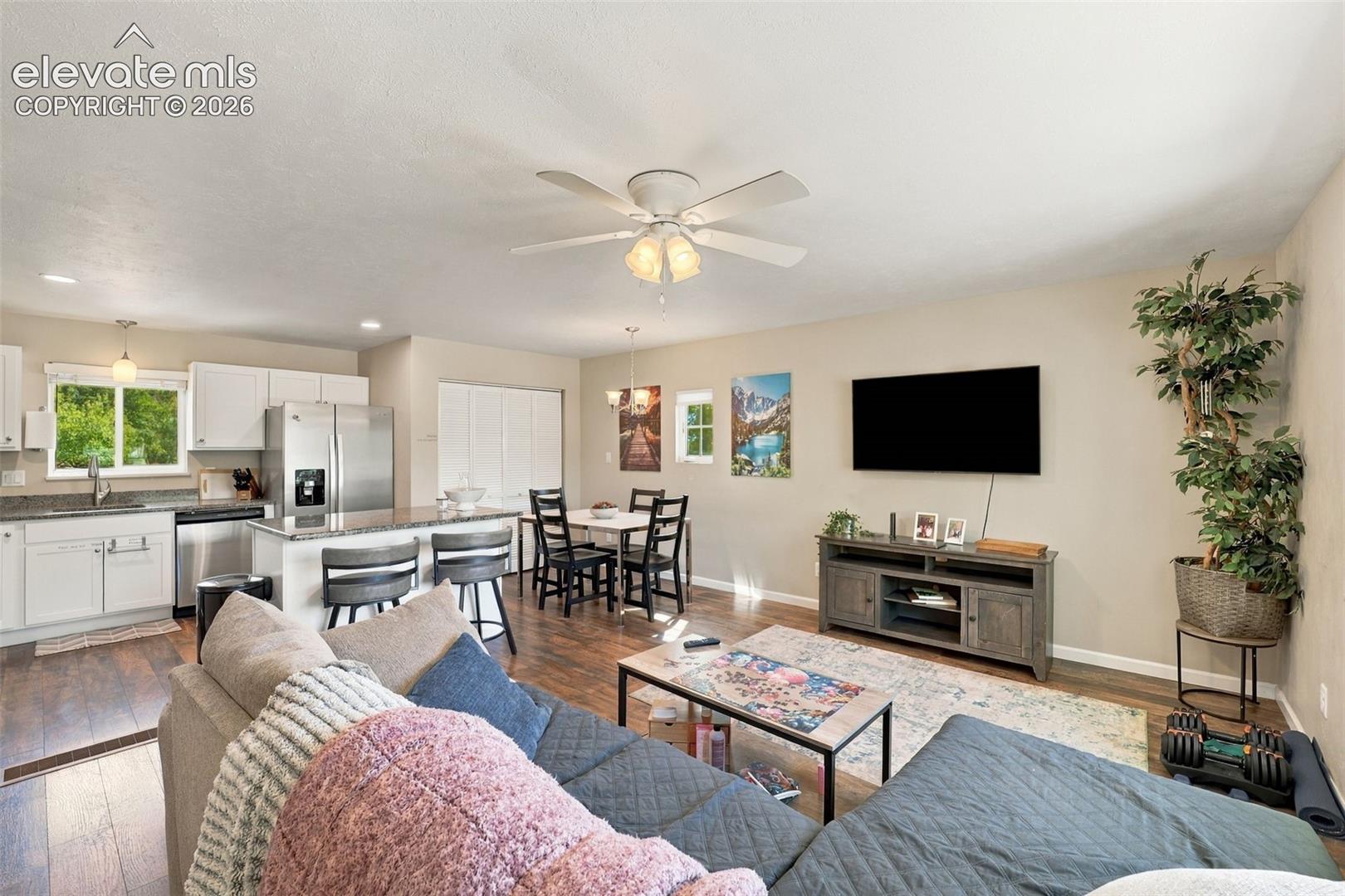 Upper level living room