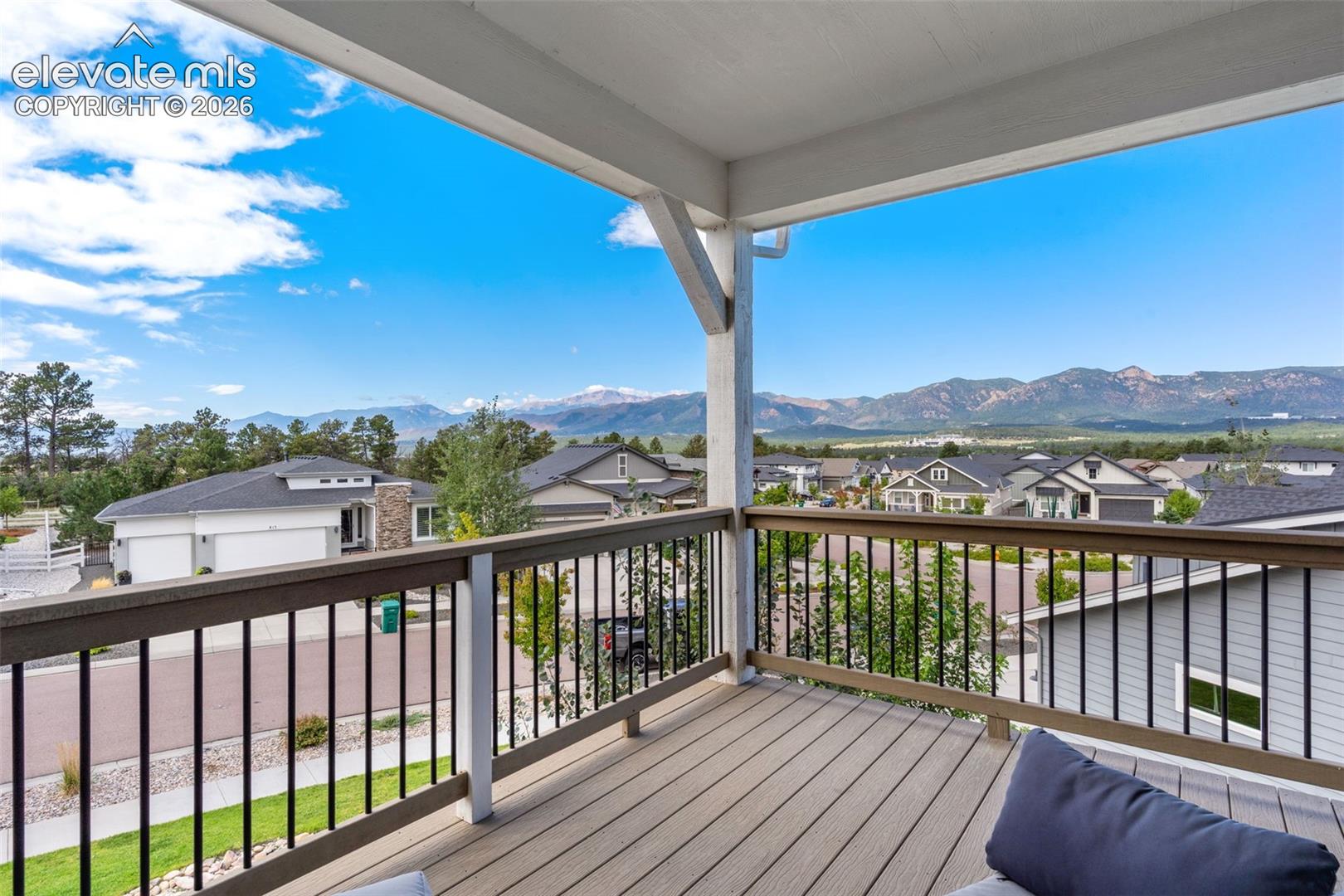 Unbelievable mountain views from the balcony