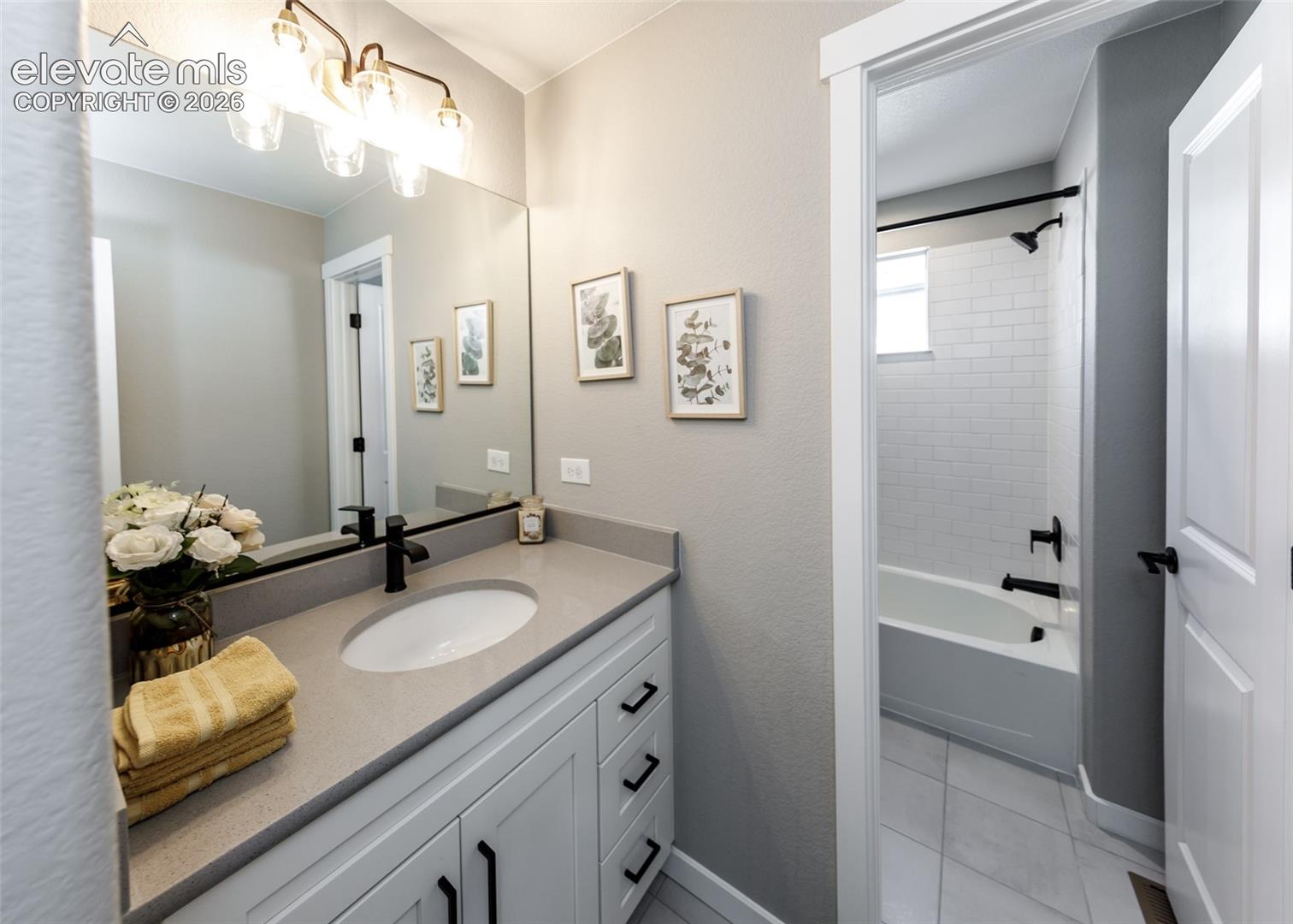 Upper level bathroom