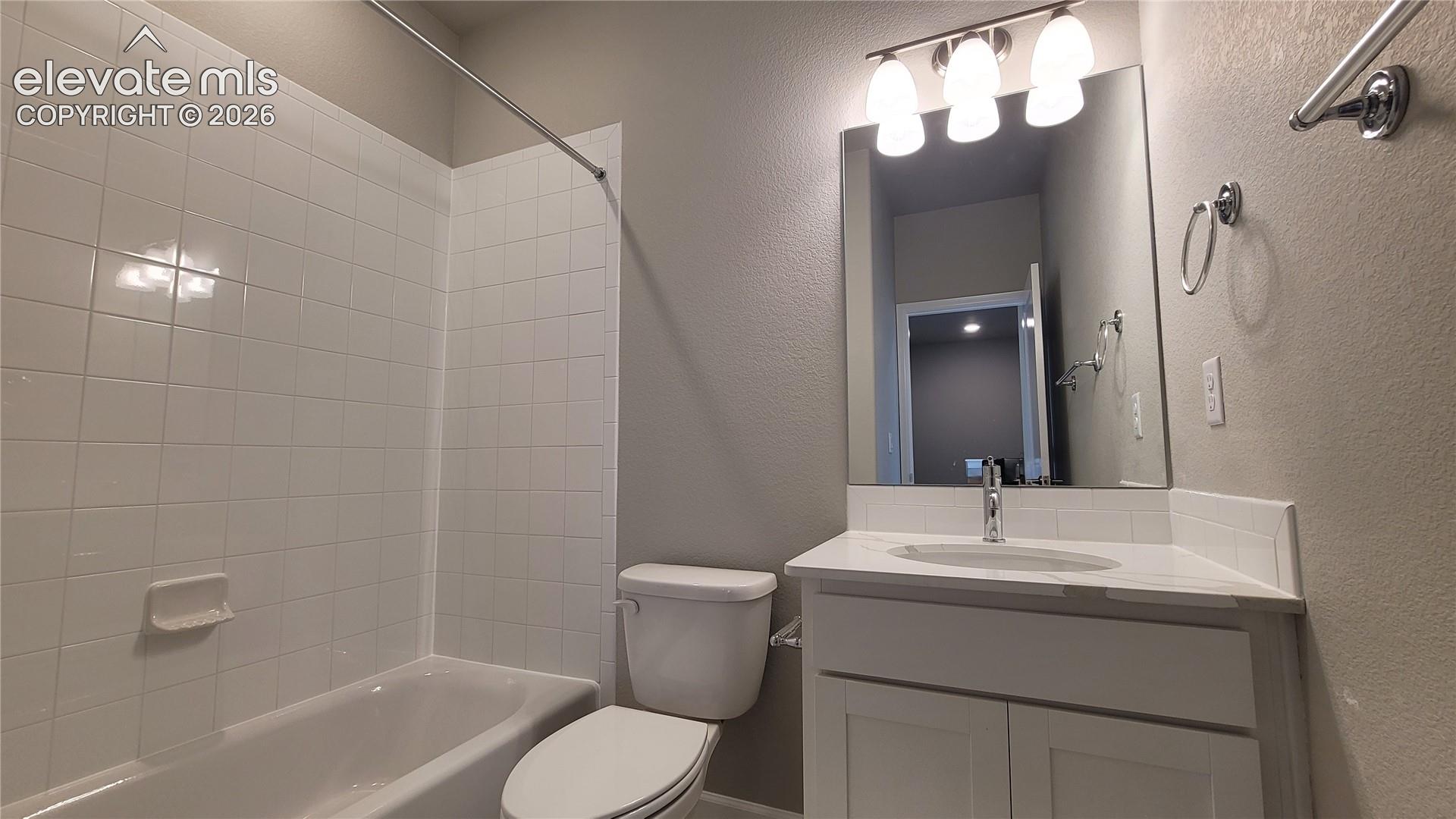 Full bathroom, located on the upper level!