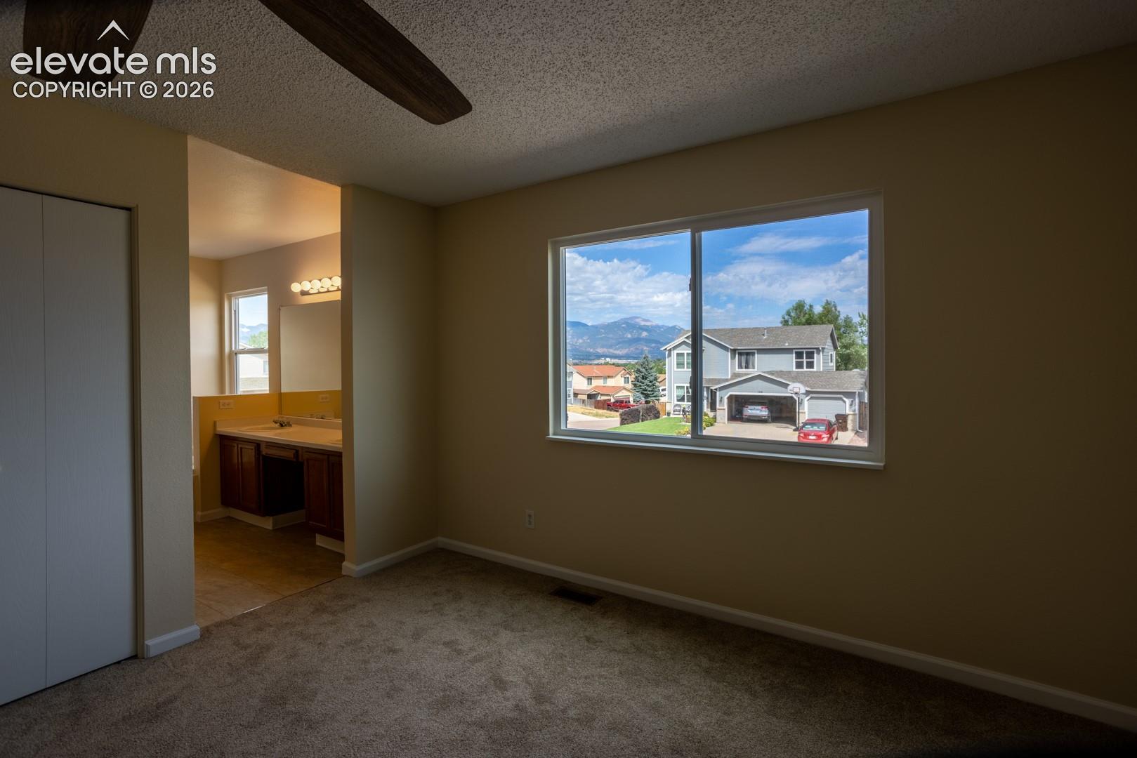 Views of Pikes Peak from Master Bedroom