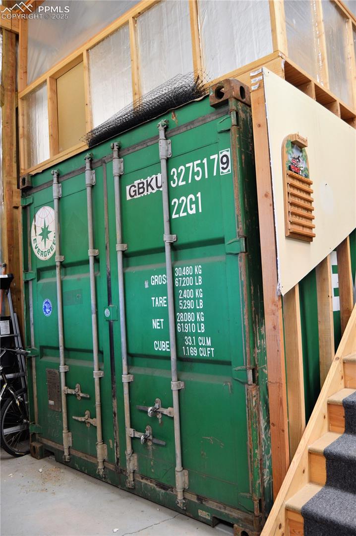 Container Inside the 40x60 garage