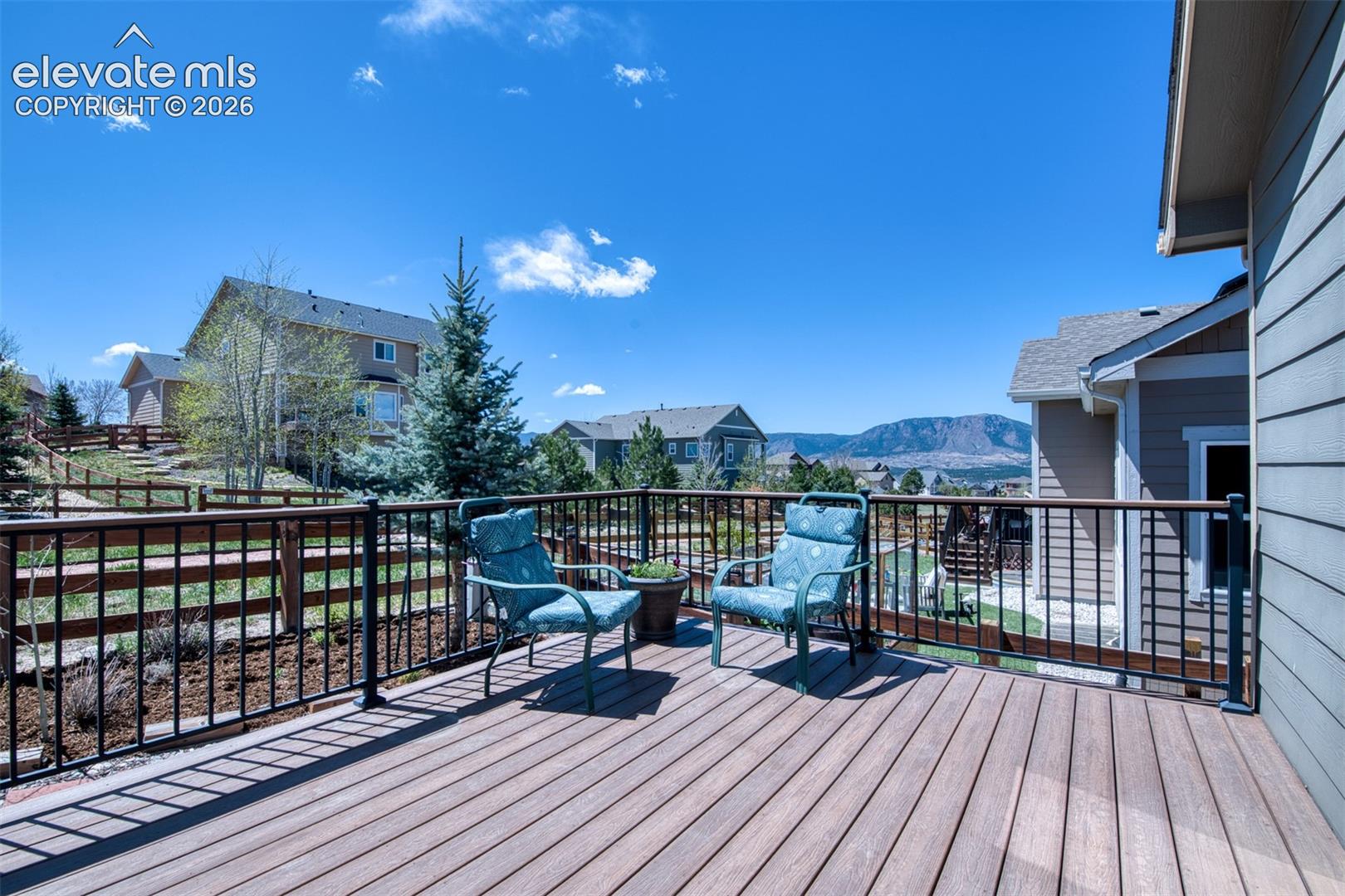 Deck off eating area