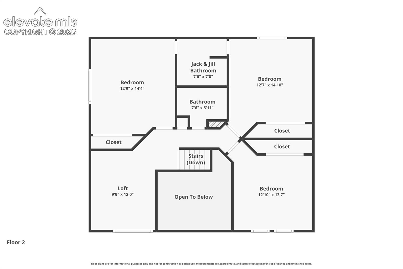 Upstairs Floor plan