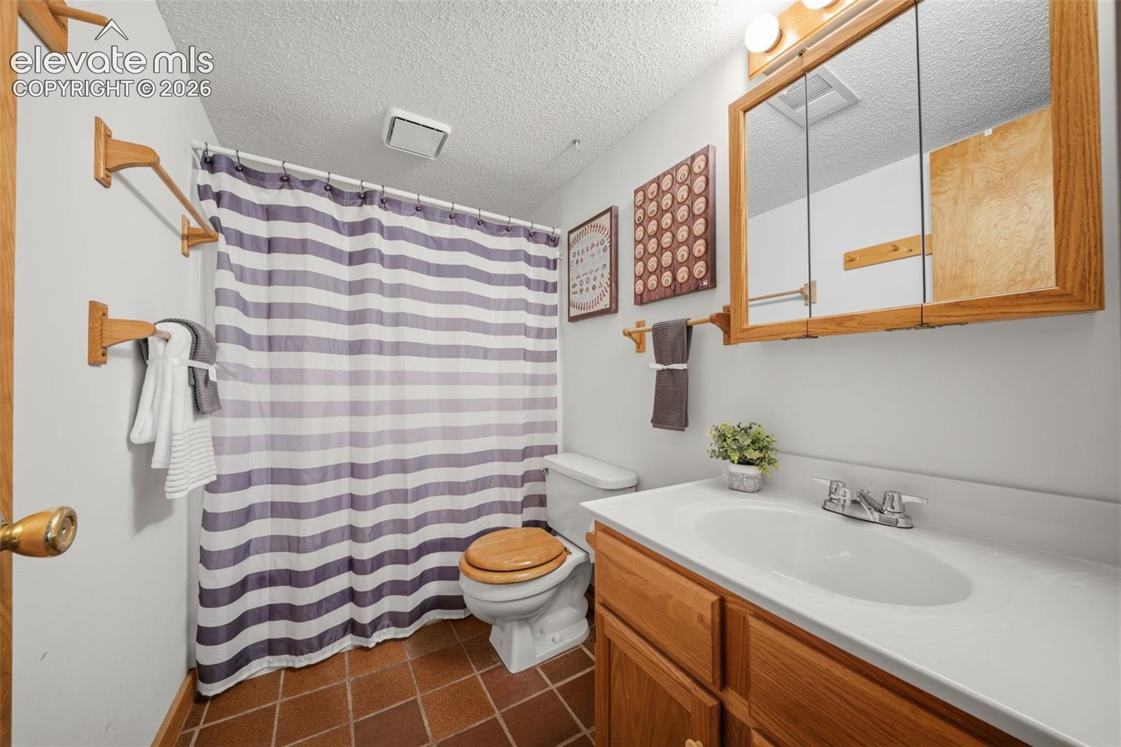 Basement level full bathroom