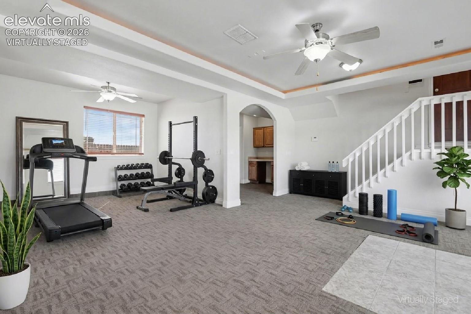 Virtually Staged - Walk-Out Rec Room to Firepit