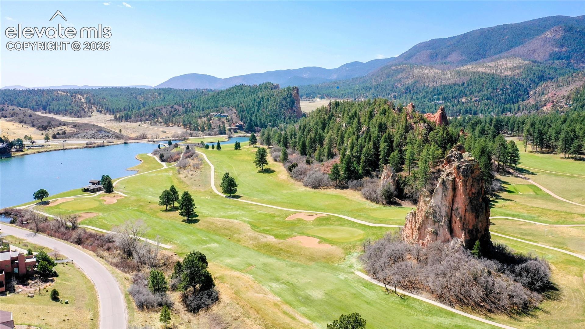 Perry Park Golf Course and Sentinel Rock