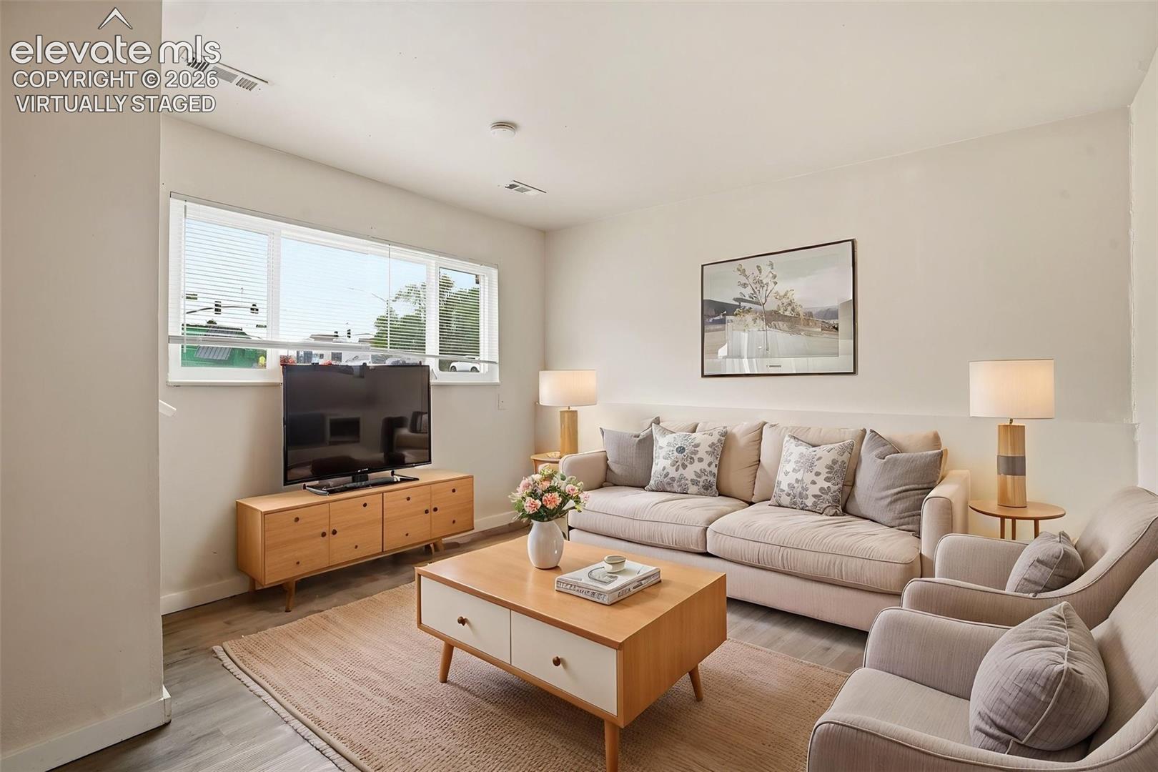 Living Room Virtually Staged
