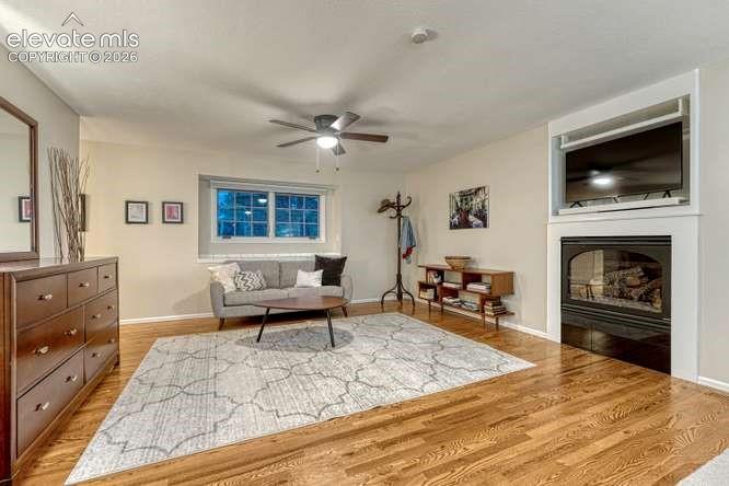 primary bedroom offers gas fireplace and sitting area