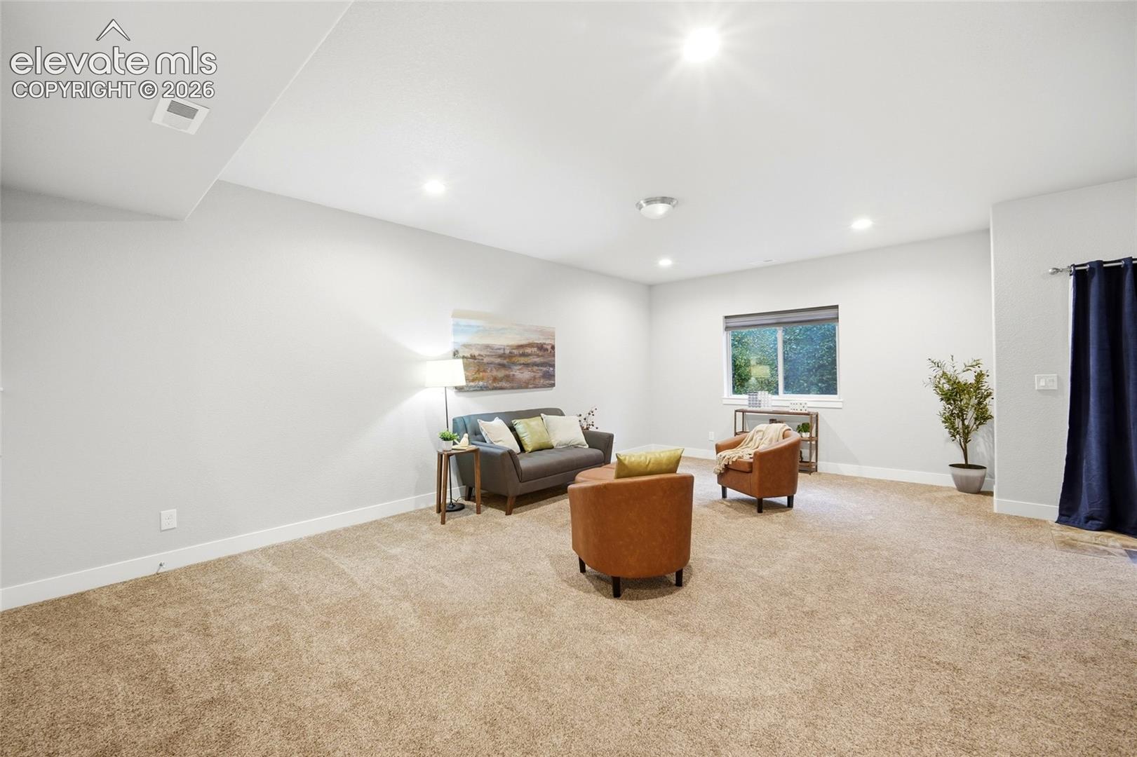 Basement rec room