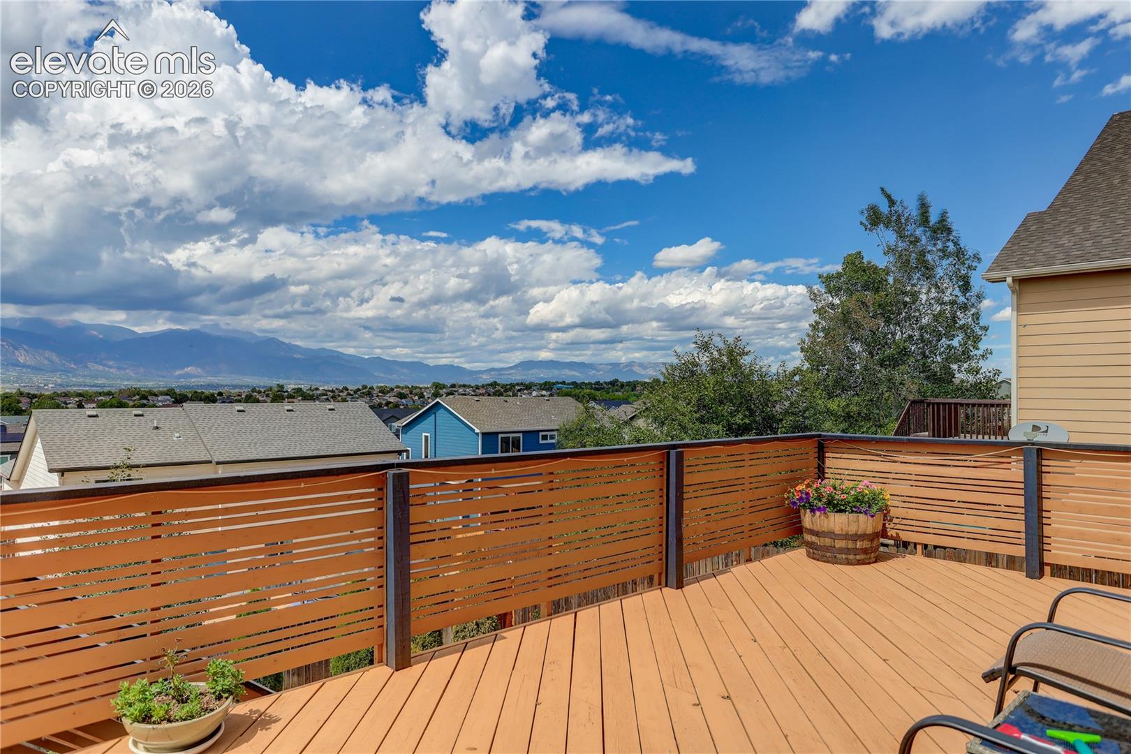 Spacious deck