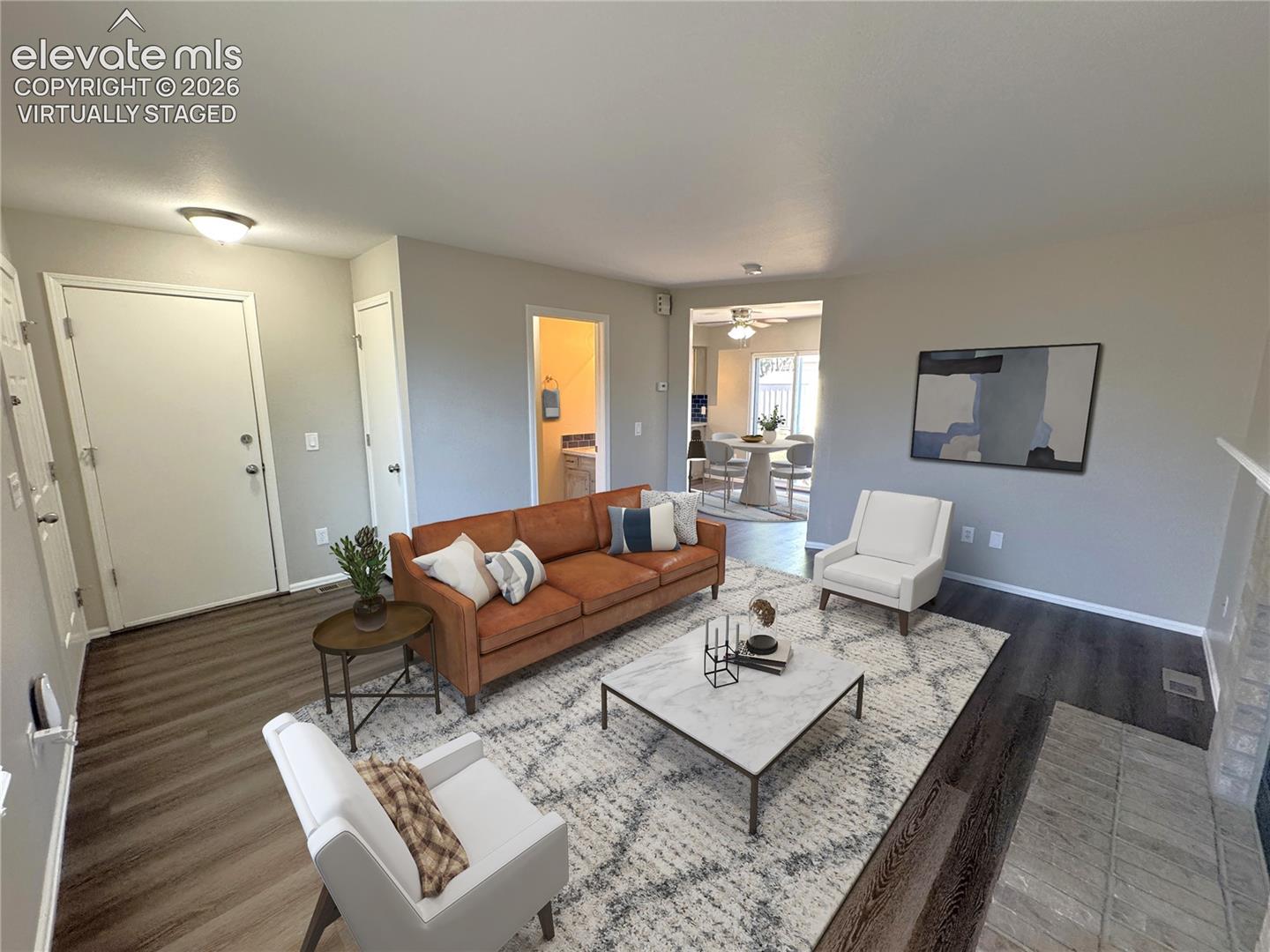 Living Room - Virtually Staged