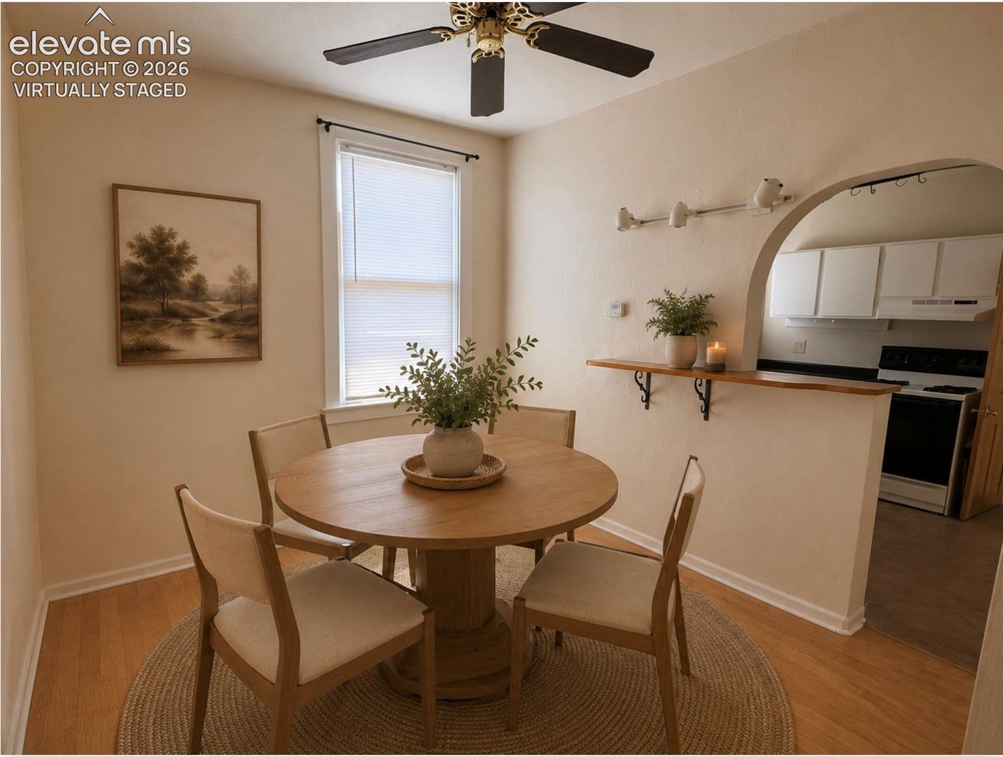 Virtually Staged Dining Area