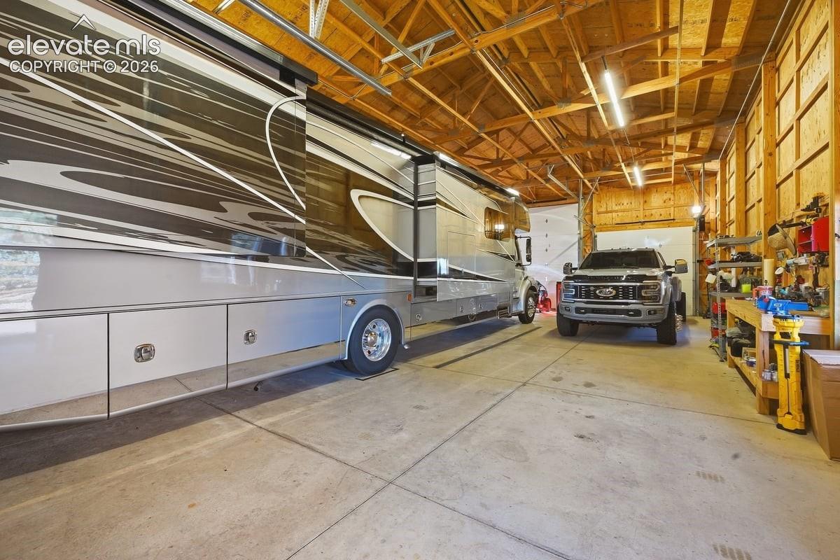 RV garage interior