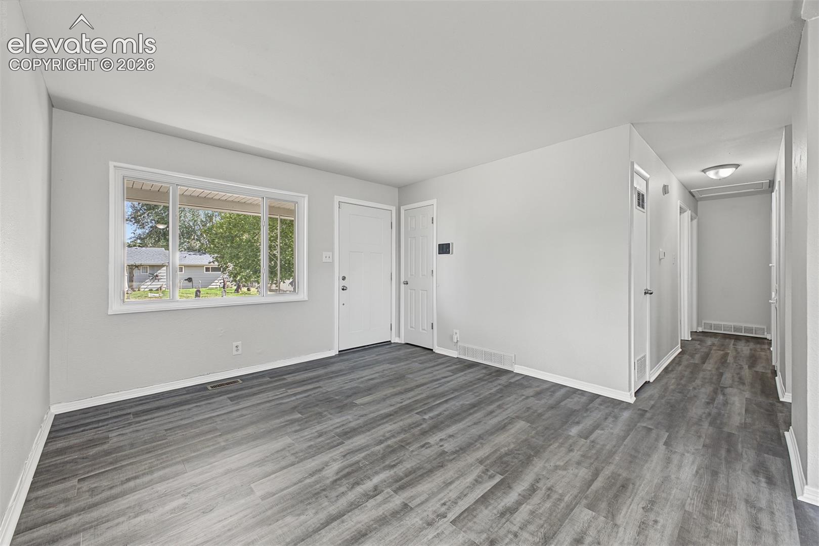 Hallway and Living Room