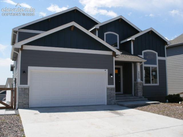 This home is located in the  Bradley Ranch Area. The home resides just minutes from local shopping areas and is in the desirable District 20 School District. The home features a large vaulted living area and kitchen to create a very open environment with plenty of natural lighting.  Walkout from the great room to your covered upper deck providing a stunning mountain view. The main level master bedroom has a five-piece bath and walk-in closet. The second and third bedrooms utilize a shared adjoining full bathroom. Basement is unfinished but parts have been framed for additional rooms and bathrooms. The home need rehab of every room. The utilities will not be turn on for an inspection.