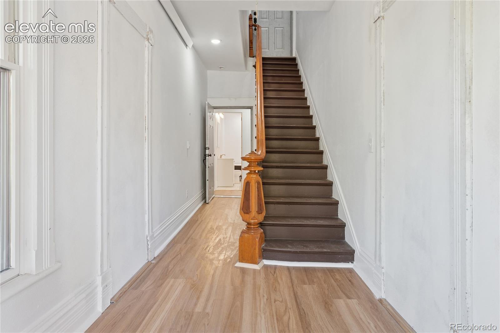 Entry hall, period
stairway to upper flat