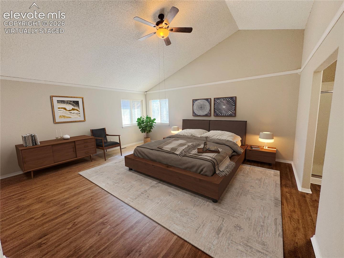 Master Bedroom - virtually staged