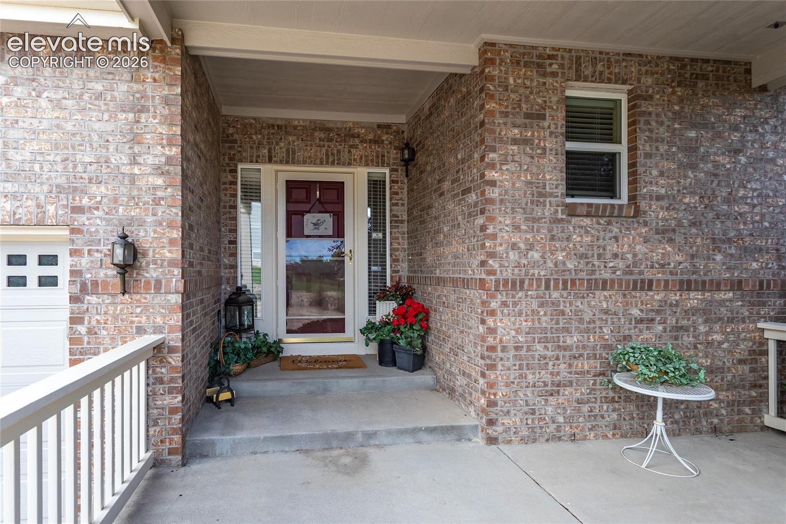 Covered front entry and porch.