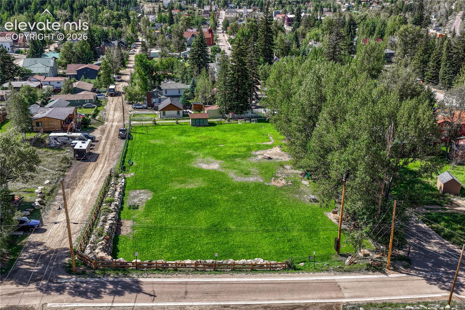 Dog park and ice rink in winter on back side.
