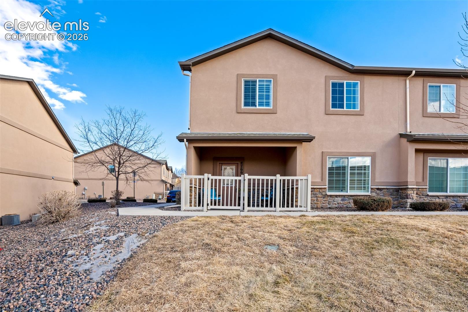 Welcome to this well maintained end unit townhome located in a desirable gated community in a prime area of Colorado Springs. This spacious 3 bedroom home offers comfort, functionality, and exceptional amenities all in one.Inside, you will find an open layout featuring a separate dining area and a versatile loft space perfect for a home office or second living area. Central air conditioning provides year round comfort. The kitchen is equipped with a gas range and a new microwave, ideal for everyday living and entertaining. The washer and dryer are conveniently located near all bedrooms for added ease.The attached two car garage includes extra storage space, and convenient visitor parking is located nearby. As an end unit, the home offers added privacy.Residents enjoy access to fantastic community amenities including a pool, fitness center, pool table, and a reservable clubhouse space perfect for hosting parties and gatherings.Conveniently located near shopping, grocery stores, hospitals, schools, and everyday essentials, this home offers low maintenance living in one of Colorado Springs’ most accessible areas.