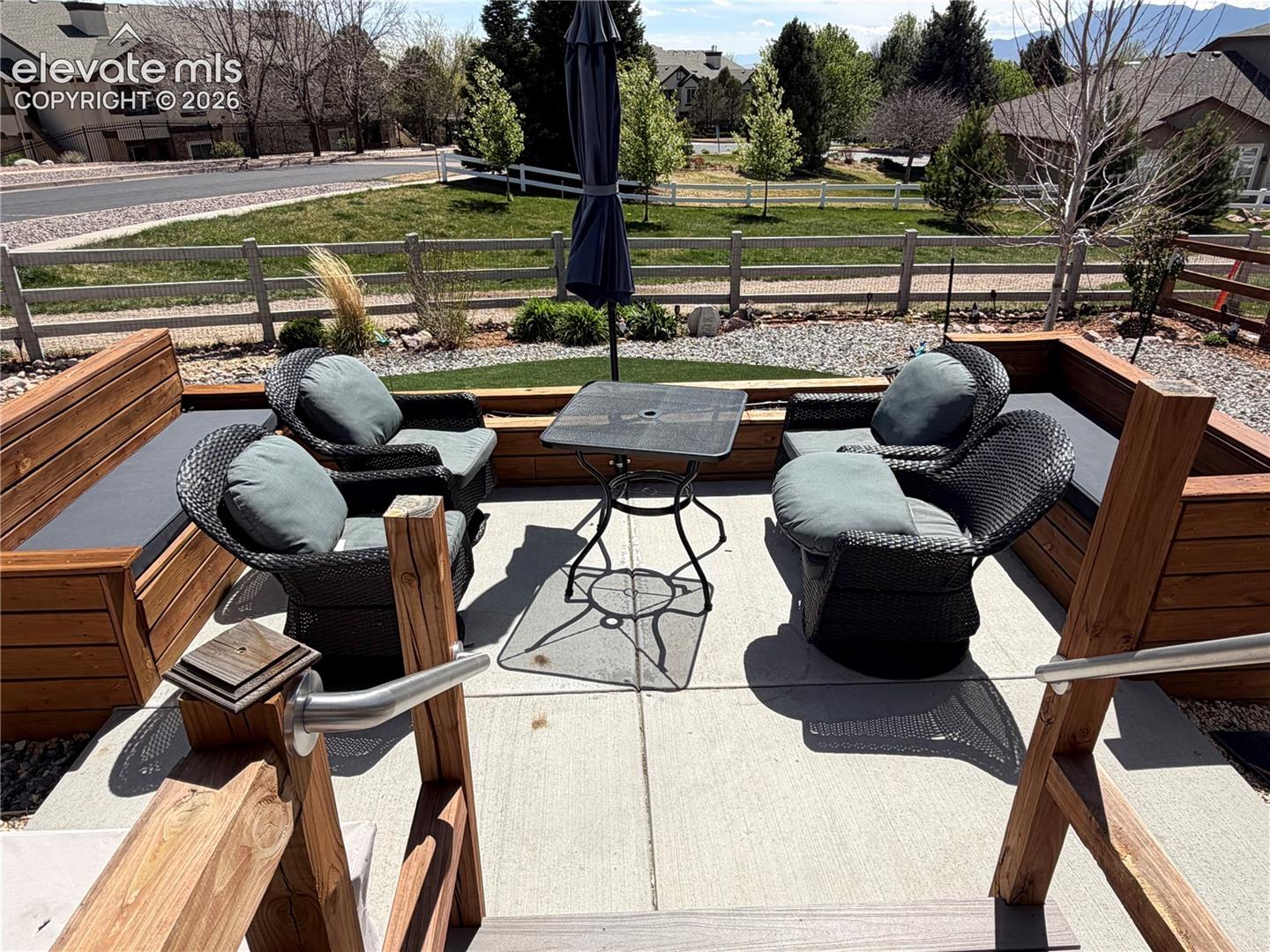 Step out to the patio