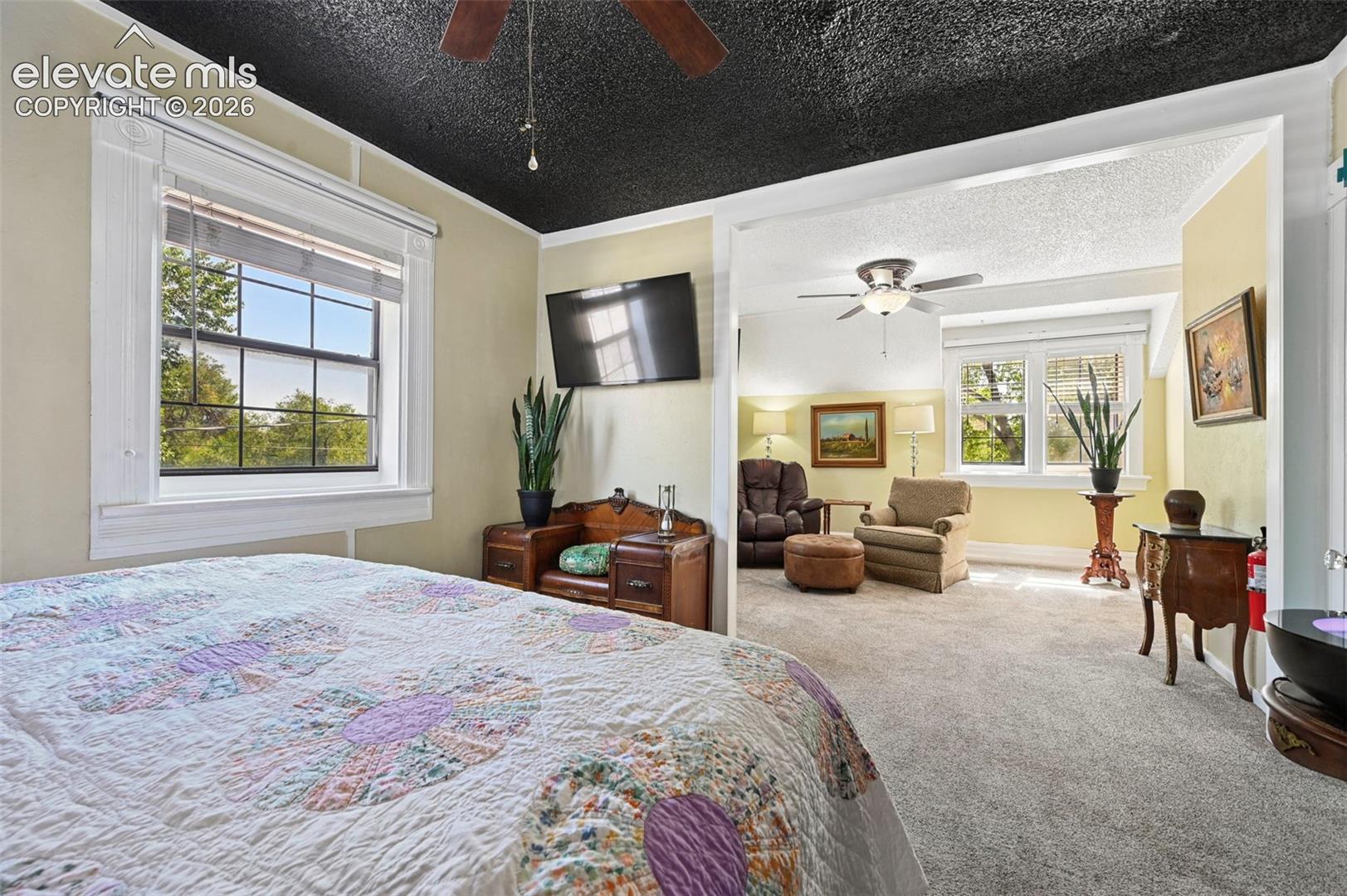 Primary Bedroom with sitting room