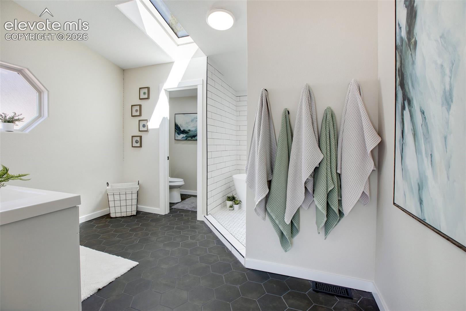 Main level primary bathroom