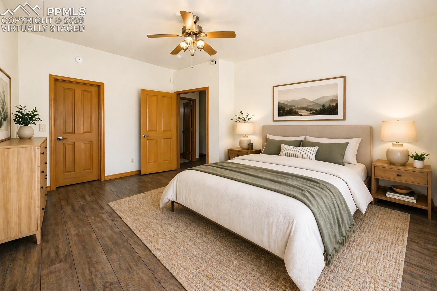 Virtually Staged 2nd Bedroom