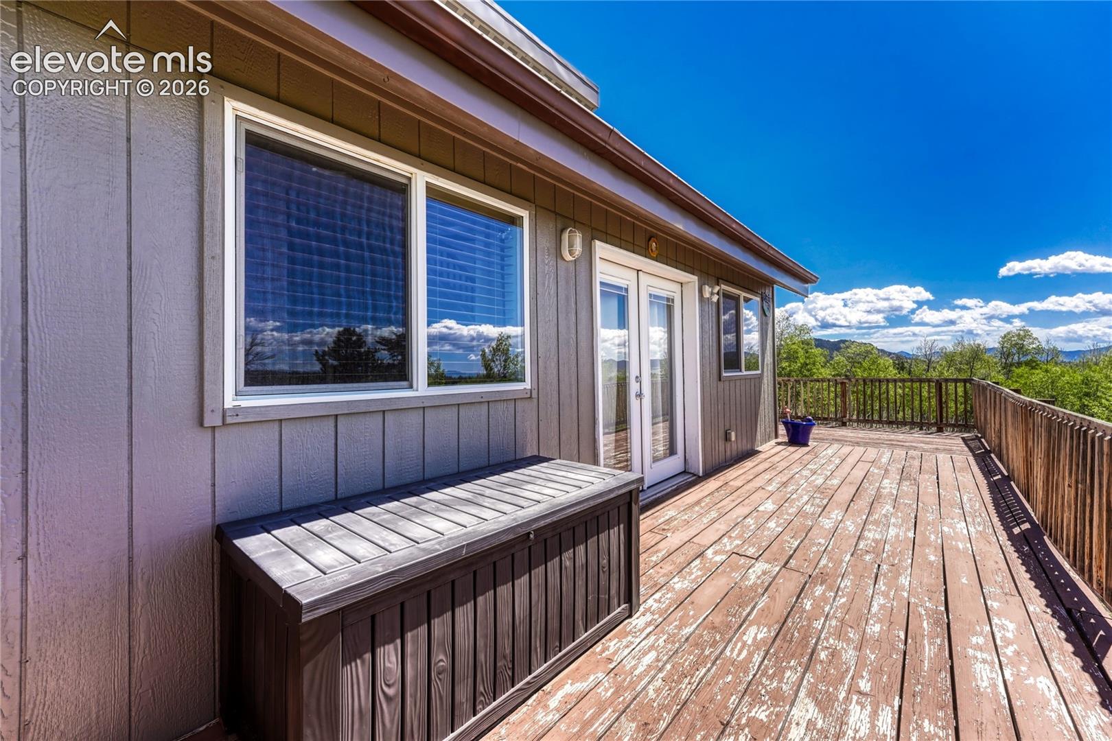 Wrap around porch with views