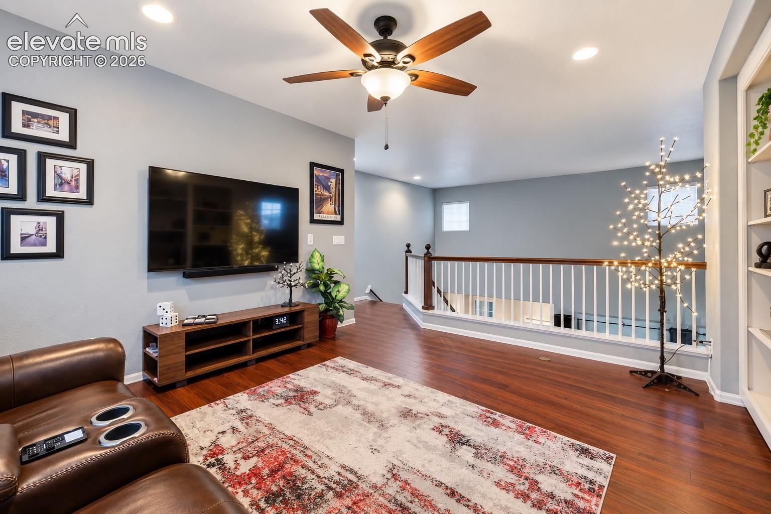An additional living area upstairs provides valuable separation when everyone wants their own space.