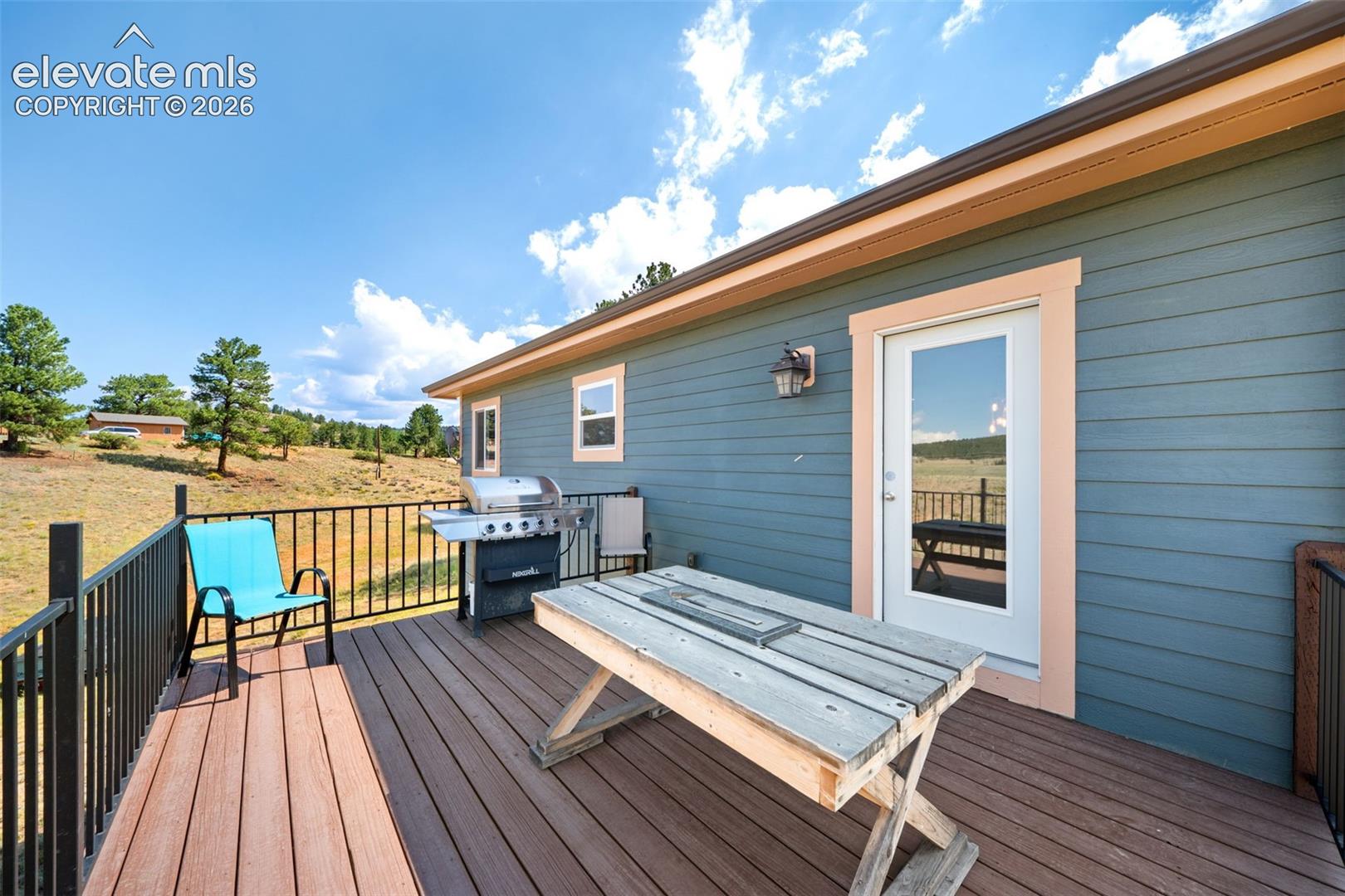 Spacious rear deck, perfect for grilling and entertaining.