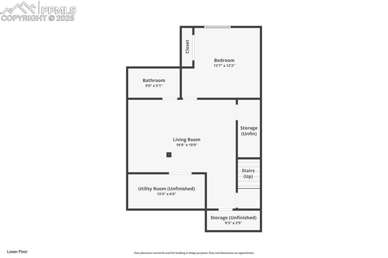 Lower level floor plan