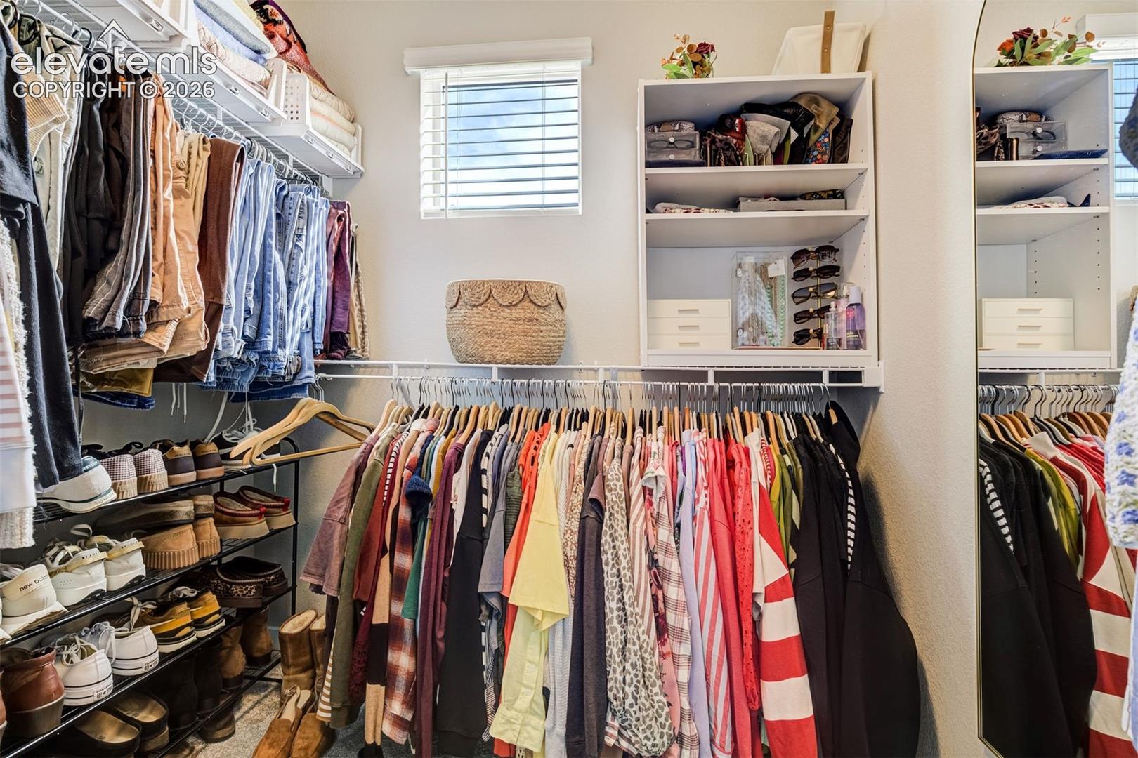 Primary walk-in closet