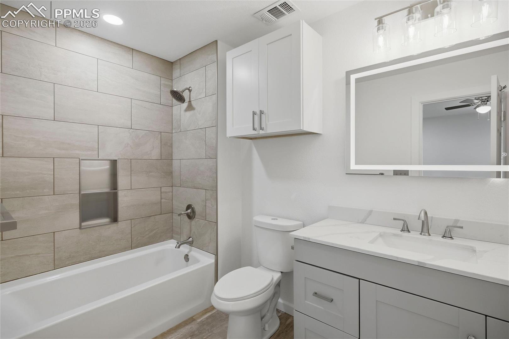 full bath upper level