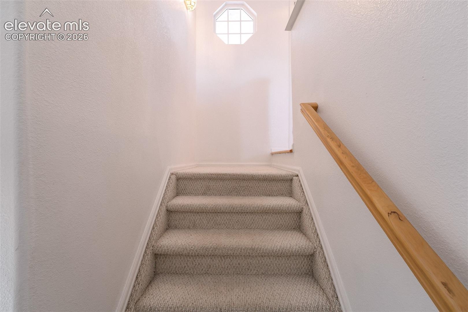 Stairs to the Finished Basement.