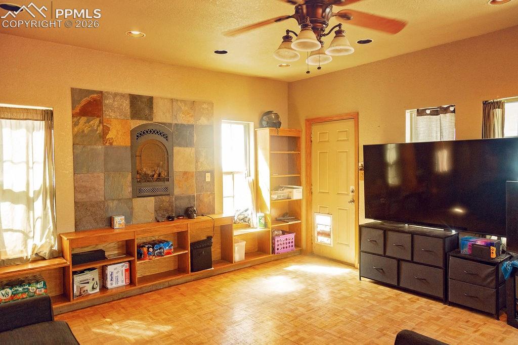 Family Room with Walk-Out to Backyard