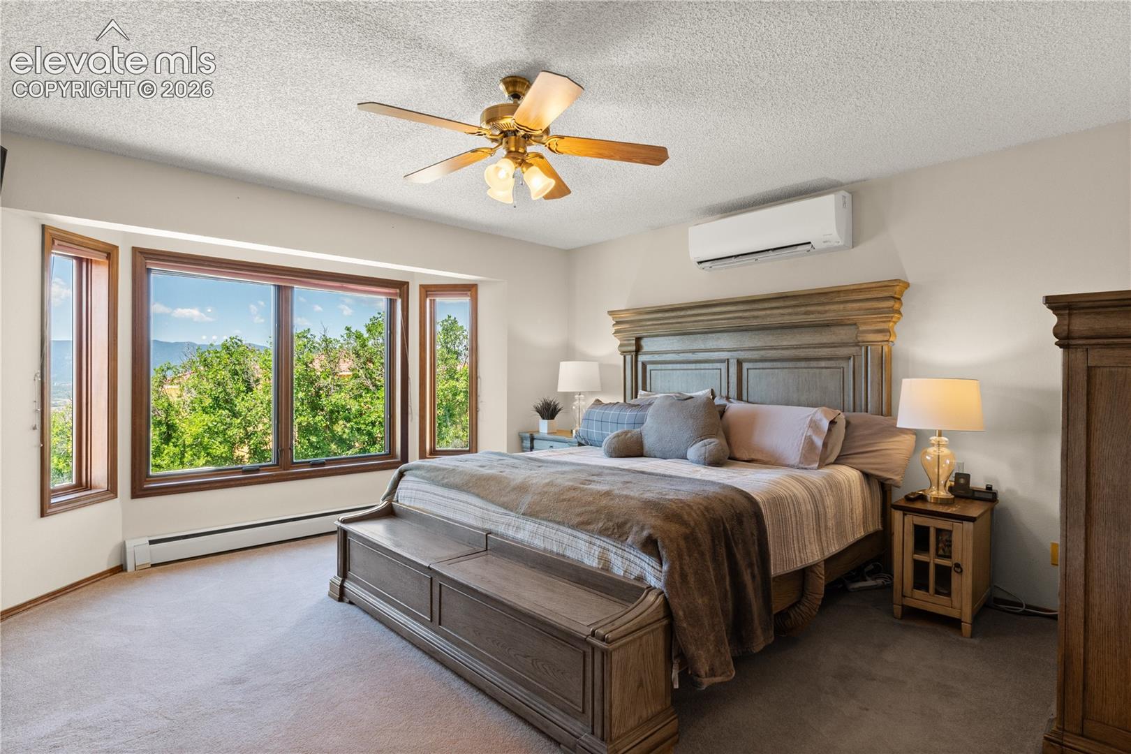 Main level master suite, again with views and privacy.