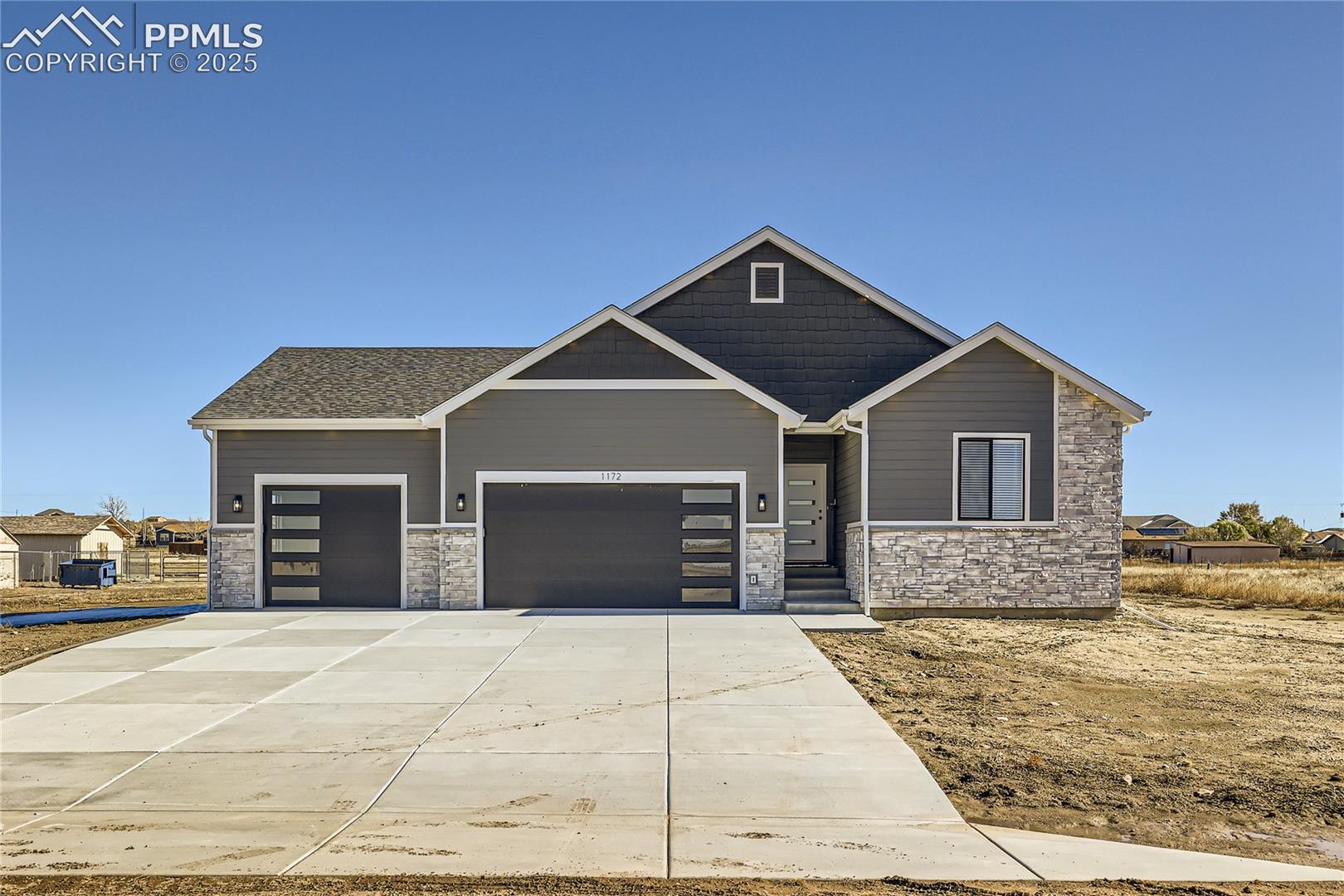 Purchase incentives available, too! WELCOME HOME! This beautiful, custom-built, contemporary ranch-style home is located in popular Pueblo West! Fantastic upgrades throughout! With 7 bedrooms, 5 bathrooms & 1.09 acres, this beauty offers plenty of space/amenities for all your needs! Sunny, open floor plan, very light and bright w/9' ceilings on the main & lower levels! The custom-designed kitchen features shaker style cabinets, 42" upper cabs, Euro-style, soft-close drawers/doors, stainless steel appls, LARGE kitchen island w/a farmhouse style sink, glass pendants over the island, quartz countertops & custom glass tile backsplash. Note the awesome kitchen cabinet lighting - above, under, & floor lighting. A large walk-in pantry, coat closet & laundry room are located off the kitchen, providing easy access to the kitchen & garage. The spacious living room is open to the kitchen/dining area. The dining area is expansive, & can accommodate lots of seating. Imagine holiday gatherings here for family/friends! French doors lead outside to an expansive covered patio/deck, w/gas line for your bbq. (Check out the 2nd covered patio, at the side of the home.) The spacious, light-filled primary suite offers a 5-piece, spa-inspired ensuite bath, complete with a large 2-sink vanity, beautiful soaking tub, electric fireplace, a huge custom-designed shower, separate toilet room, massive walk-in closet, & specialty lighting! This home offers a 2nd primary suite w/ensuite bath on the main floor, & a 3rd primary suite w/ensuite bath downstairs. And the lower level...WOW!! The HUGE family room features a full kitchen w/custom cabinetry & lighting. There are 4 beds & 2 baths on the lower level offering massive walk-in closets & 2nd laundry room! The lower level can be a separate 2nd living area.