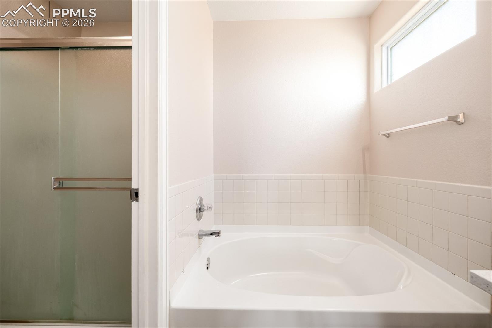 5 Piece Primary Bathroom with Shower and Garden Tub