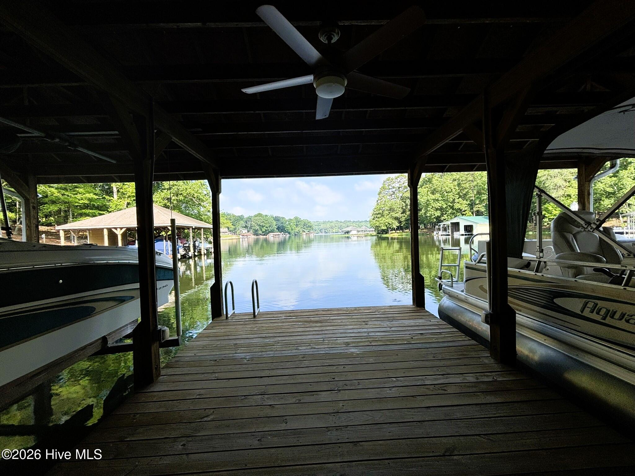 Double Boatlift and Dock