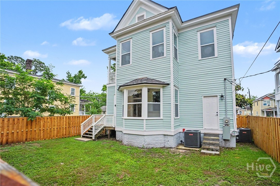 Fenced back yard