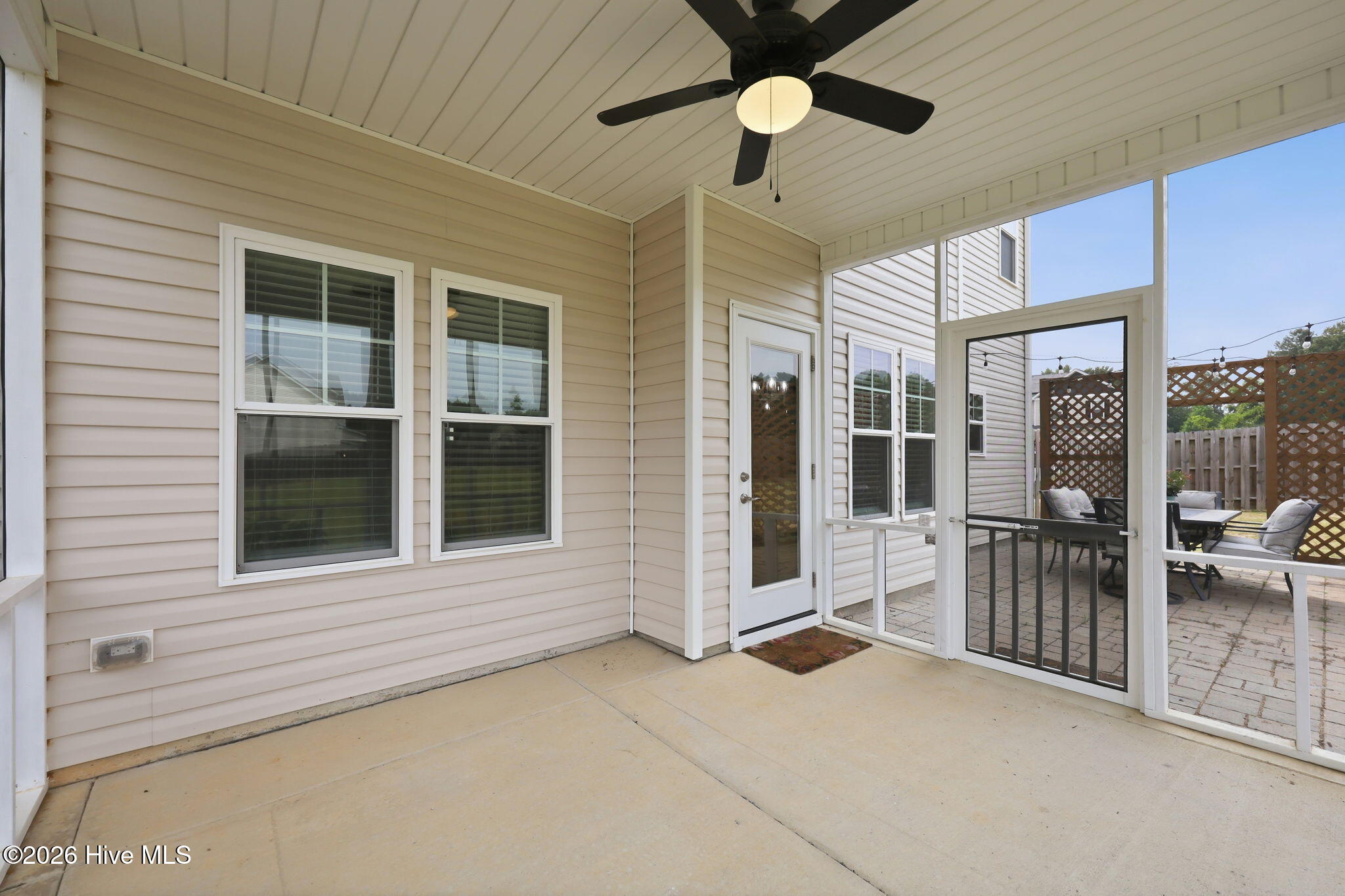 Screened in Back Patio