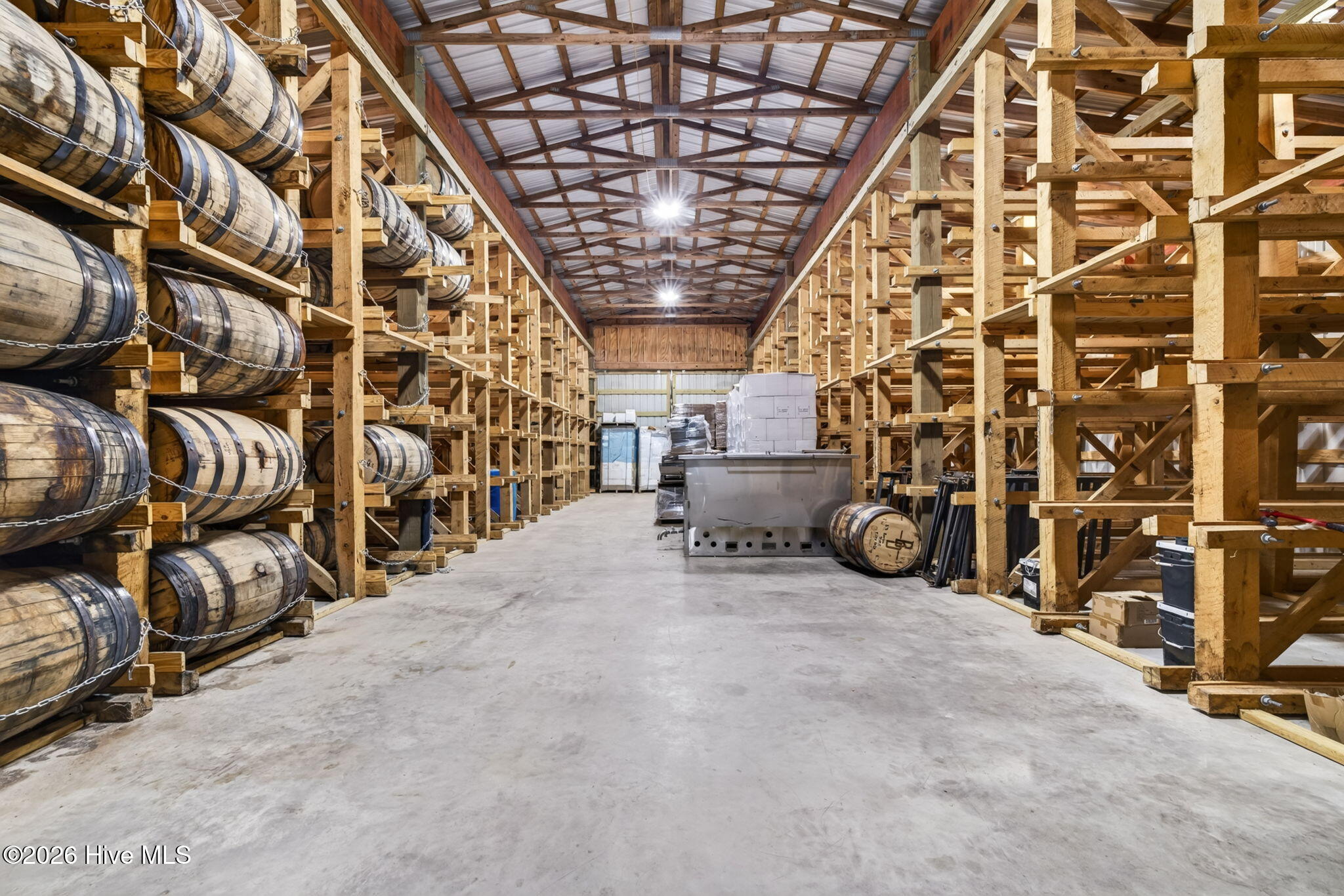 Barrel Storage area inside the Rick House