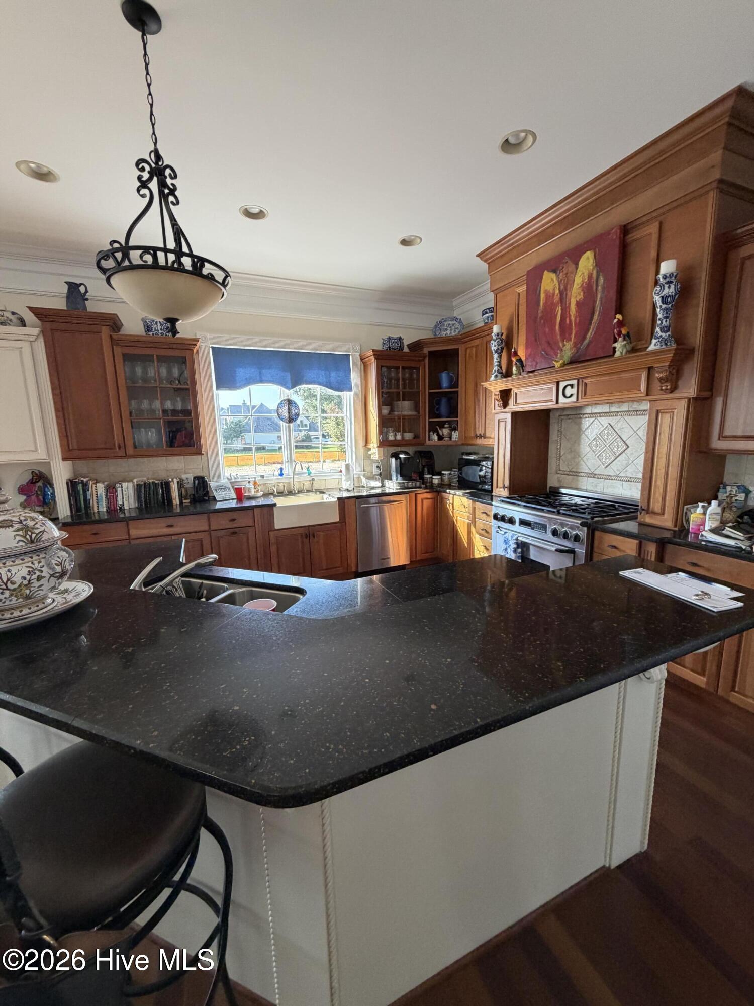 Granite countertops in the kitchen