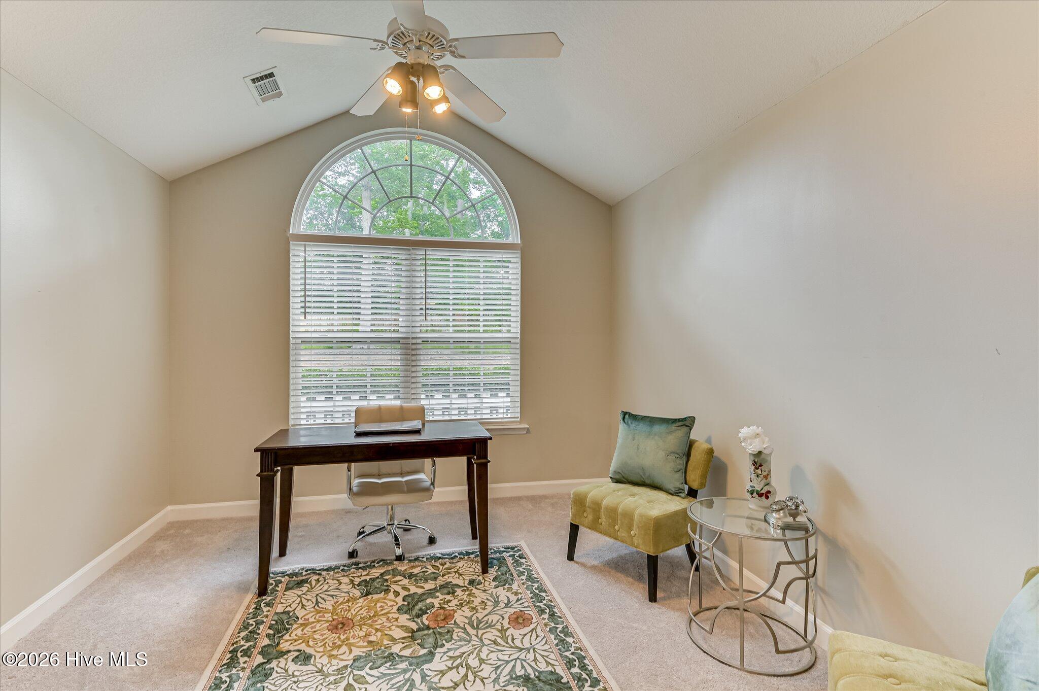 Office off of dining room