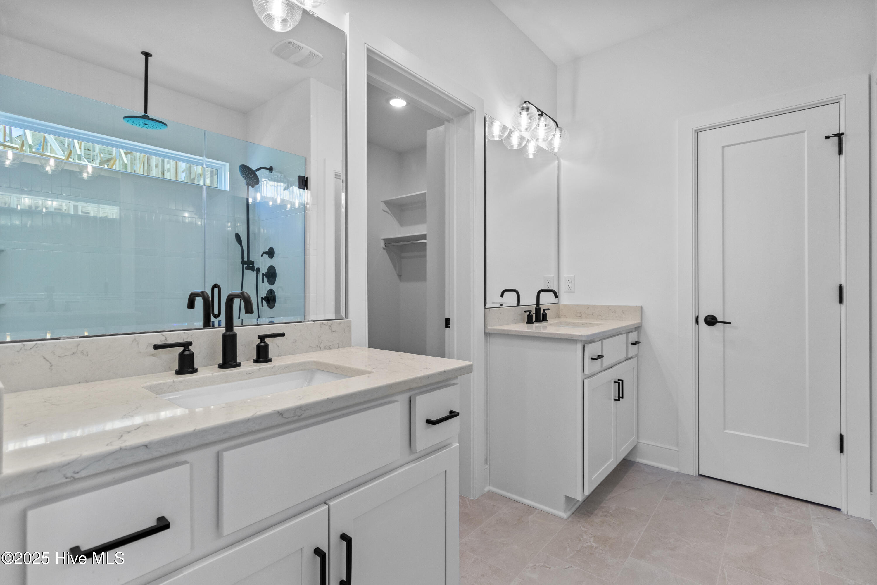 Primary bathroom with double sinks